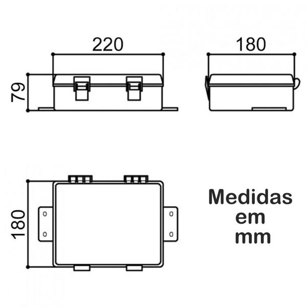 Imagem de Caixa Hermética Multiuso 404/2 - Patola