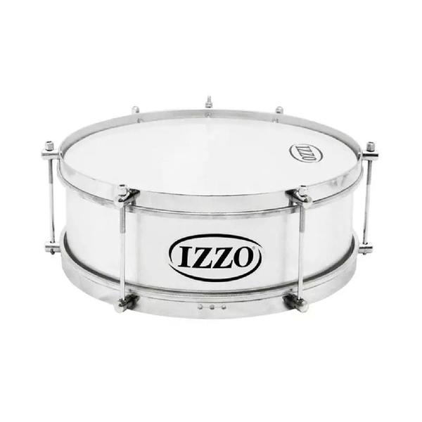 Caixa izzo repique 14x10 c/pele leitosa p0 aluminio Imagem de Caixa izzo repique 14x10 c/pele leitosa p0 aluminio
