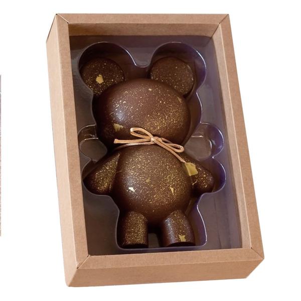 Imagem de Caixa Kraft para Urso Grande de Chocolate