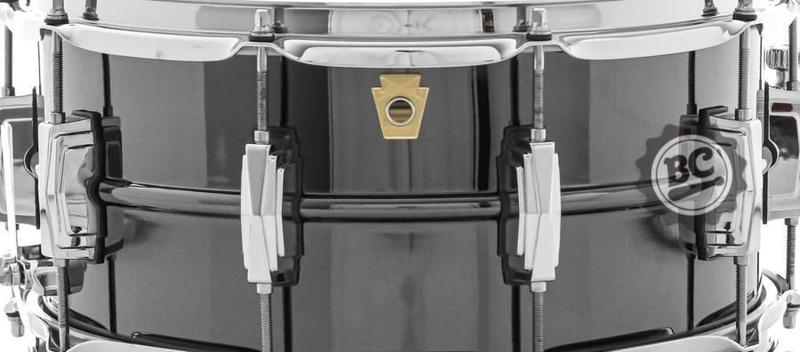 Imagem de Caixa Ludwig Black Beauty LB417 Brass Shell 14x6,5 Black Nickel Made in USA com automático P85AC