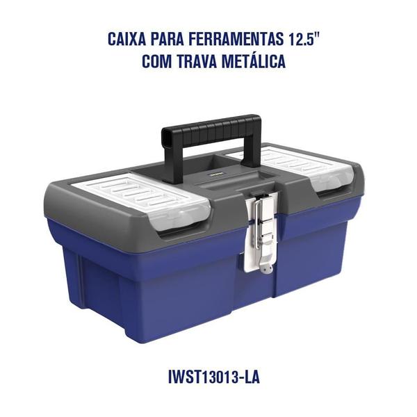 Caixa Maleta Para Ferramentas Irwin 12.5'' Trava Metálica Imagem de Caixa Maleta Para Ferramentas Irwin 12.5'' Trava Metálica