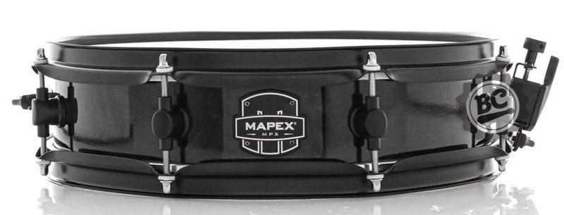 Imagem de Caixa Mapex New MPX Midnight Black 14x3,5 Piccolo Modelo Novo casco com Maple e 8 afinações