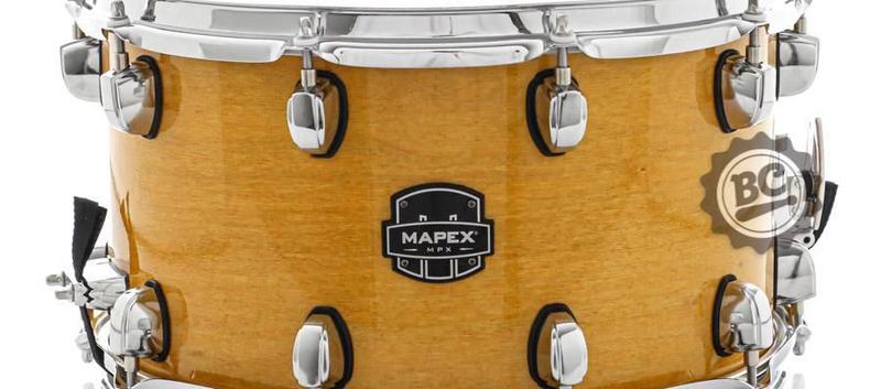 Imagem de Caixa Mapex New MPX Natural Lacquer 14x8 Modelo Novo casco Híbrido com Maple e automático Armory 