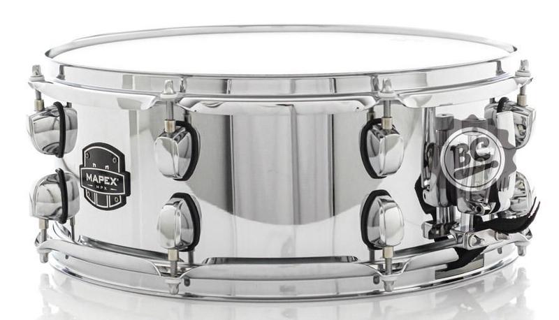 Imagem de Caixa Mapex New MPX Steel Shell 14x5,5 Modelo Novo com casco de Aço Cromado e automático Armory