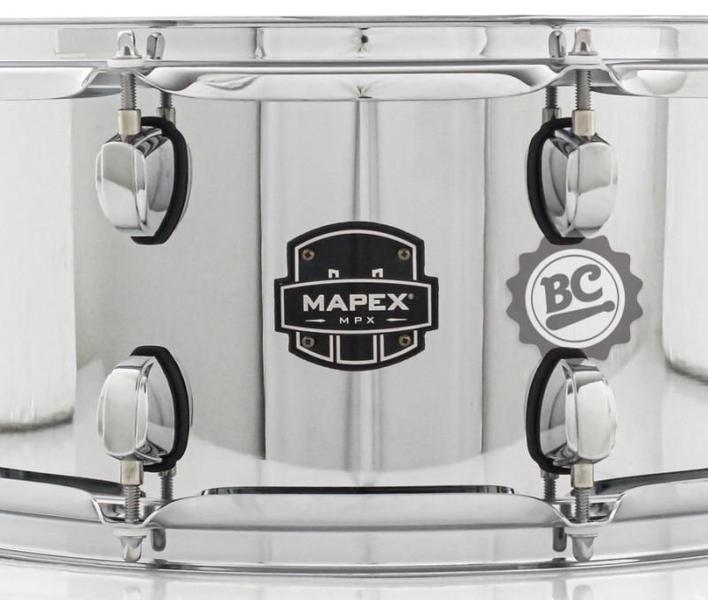 Imagem de Caixa Mapex New MPX Steel Shell 14x6,5 Modelo Novo com casco de Aço Cromado e automático Armory