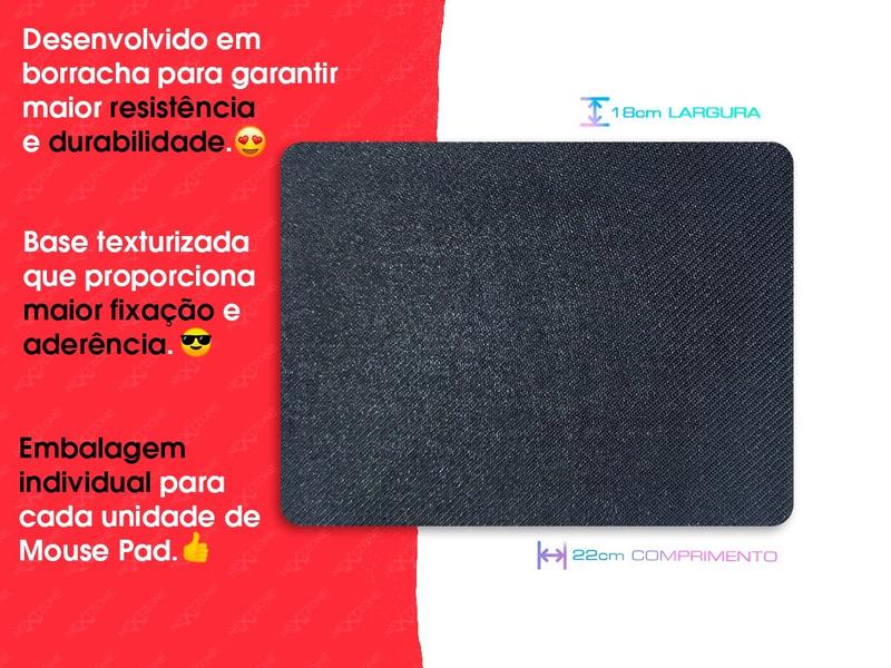 Imagem de Caixa Master Mouse Pad 22x18cm Emborrachado Estampas Sortidas 300 Peças