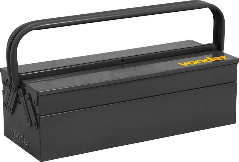 Caixa metálica para ferramentas sanfonada 500x200x160mm 3 gavetas - Vonder Imagem de Caixa metálica para ferramentas sanfonada 500x200x160mm 3 gavetas - Vonder