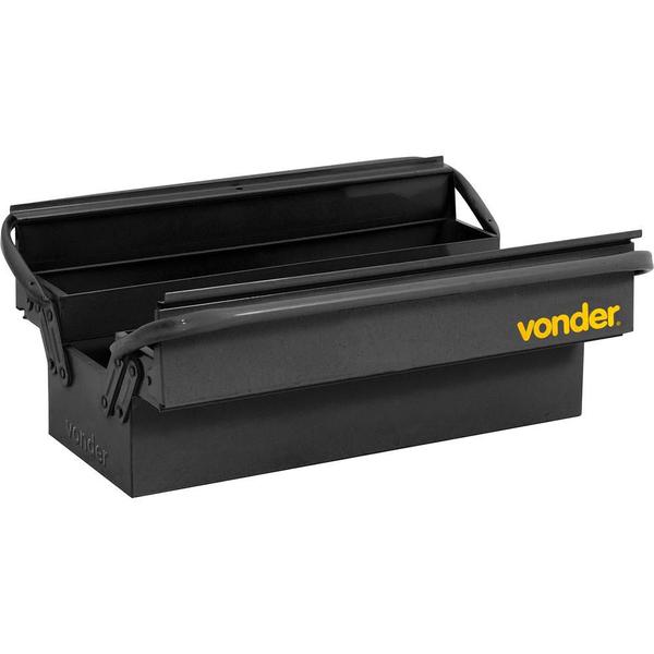 Caixa metálica para ferramentas sanfonada 500x200x160mm 3 gavetas - Vonder Imagem de Caixa metálica para ferramentas sanfonada 500x200x160mm 3 gavetas - Vonder