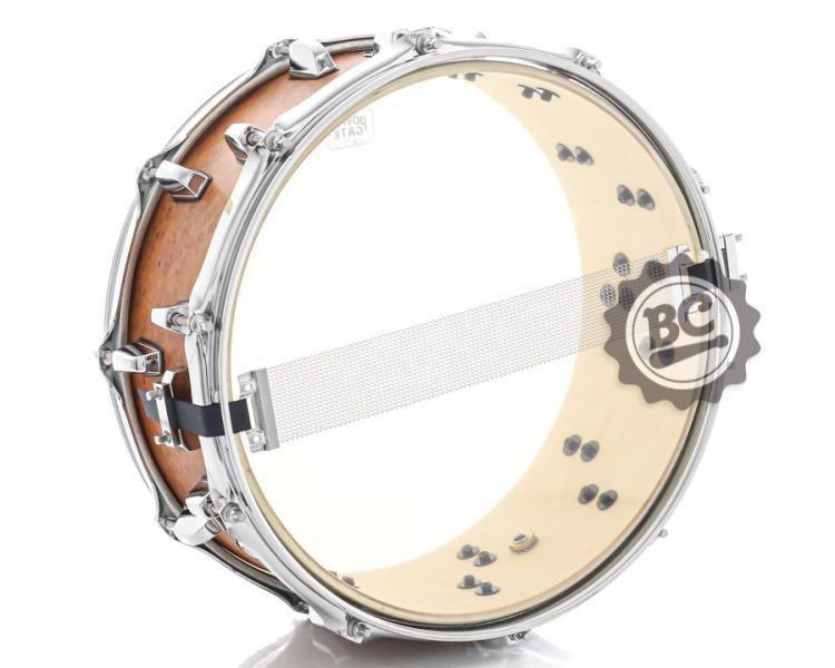 Imagem de Caixa Michael Power Gate Birch Flame Birdseye 14x5,5 com aros PowerHoop e 2 respiros de ar PGB1455