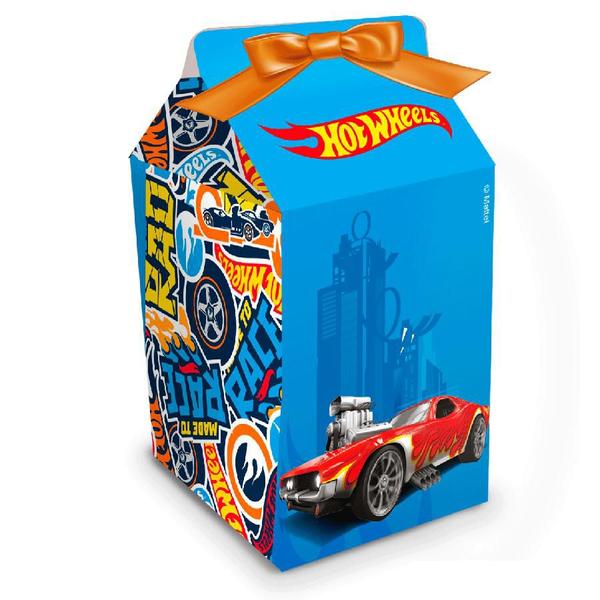 Imagem de Caixa Milk Festa Hot Wheels - 8 Unidades - Festcolor - Rizzo