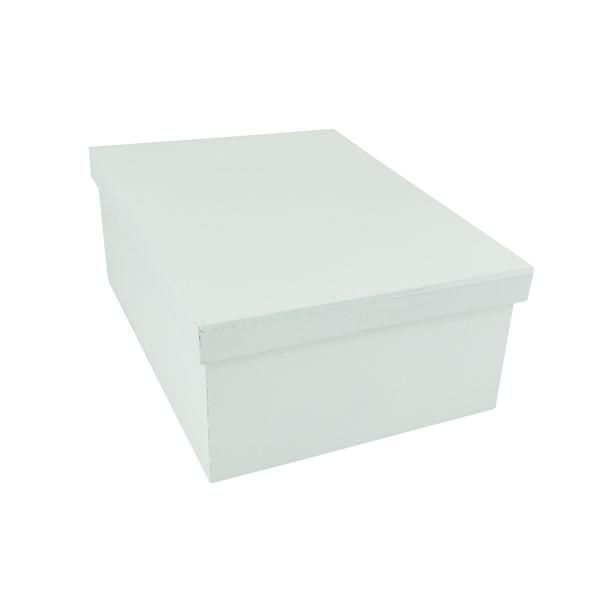 Imagem de Caixa Mini Chandon Tampa de Sapato 1 Divisoria 25x15x8cm Mdf Madeira Pintado