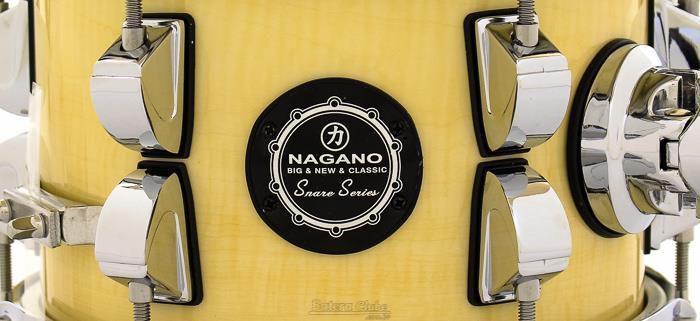 Imagem de Caixa Nagano Snare Series Micro New Beat Natural Clear 8x6 com Caneca e Clamp Holder para Fixação