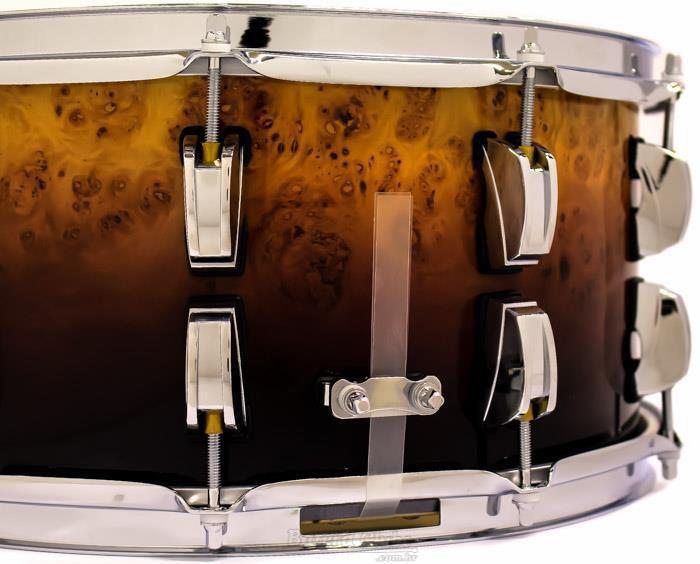 Imagem de Caixa Odery Eyedentity Maple Exotic Mappa Burl 14x7 com Aros PowerHoop 2.3mm