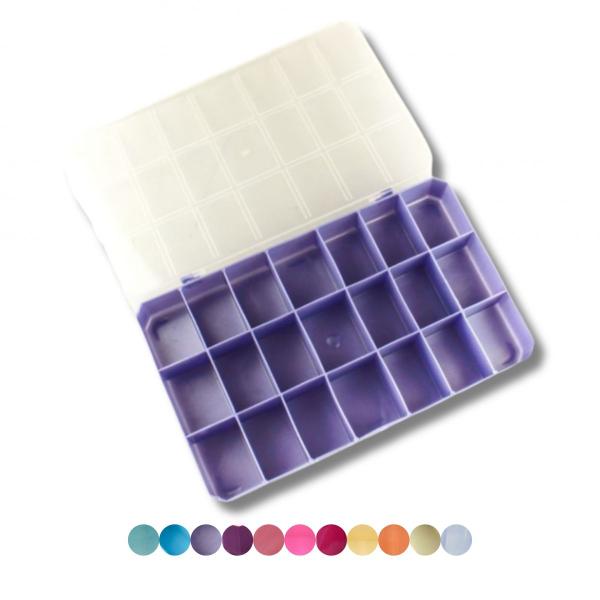 Caixa organizadora 18x30cm com 21 divisorias unidade - - Nenhum fabricante - Imagem de Caixa organizadora 18x30cm com 21 divisorias unidade