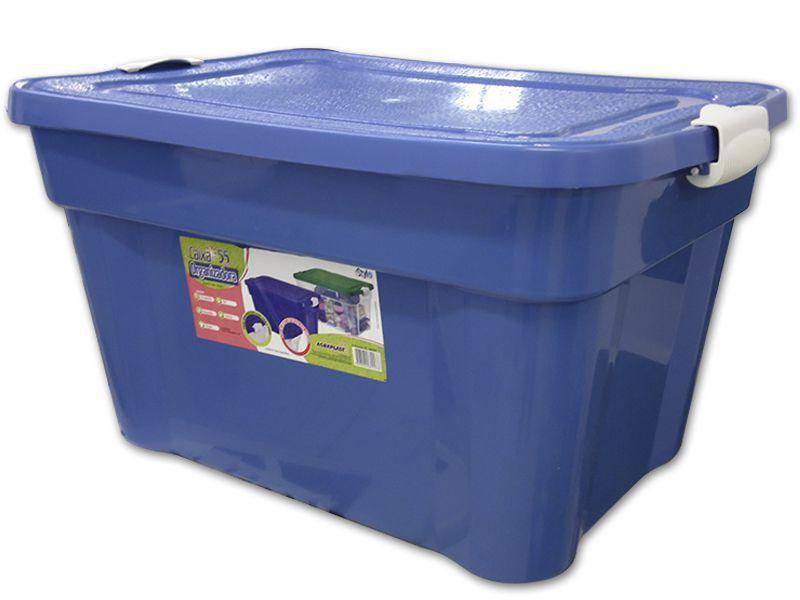 Caixa Organizadora 55 Litros Multiuso Azul Agraplast Imagem de Caixa Organizadora 55 Litros Multiuso Azul Agraplast