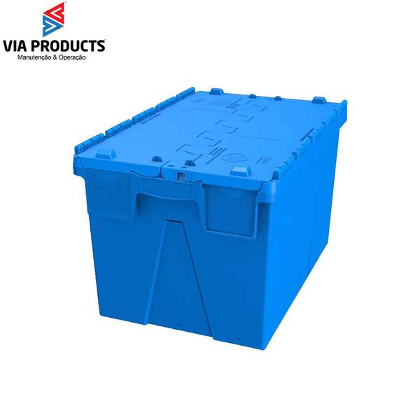 Imagem de Caixa Organizadora Alc 104l Azul - 600x500x450 Mm - Ecoboxes