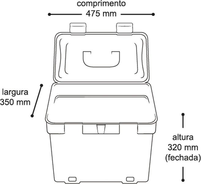 Imagem de Caixa Organizadora Artigos Pesca Ferramentas Mega Box 2040