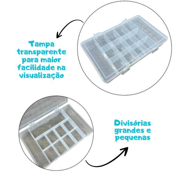 Imagem de Caixa Organizadora C/ Divisórias Mini Organizador - Monte Líbano