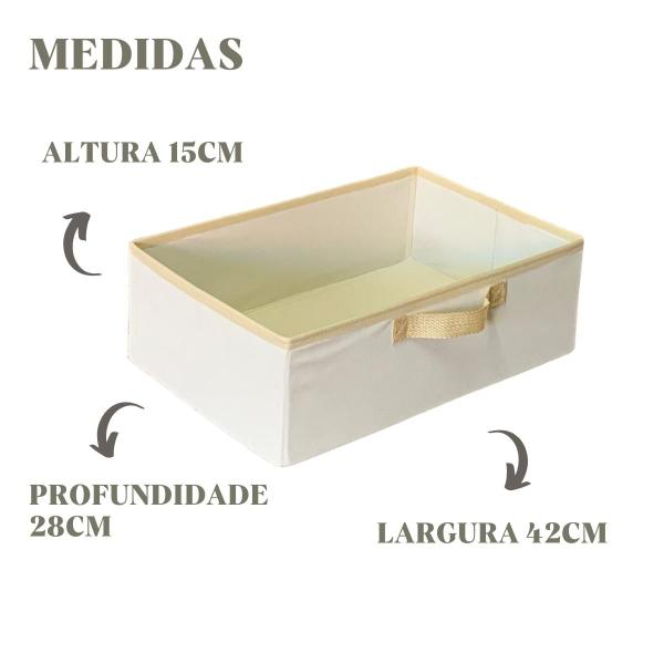 Imagem de Caixa Organizadora Clouset Guarda Roupa Escritório Dobravel Várias Cores