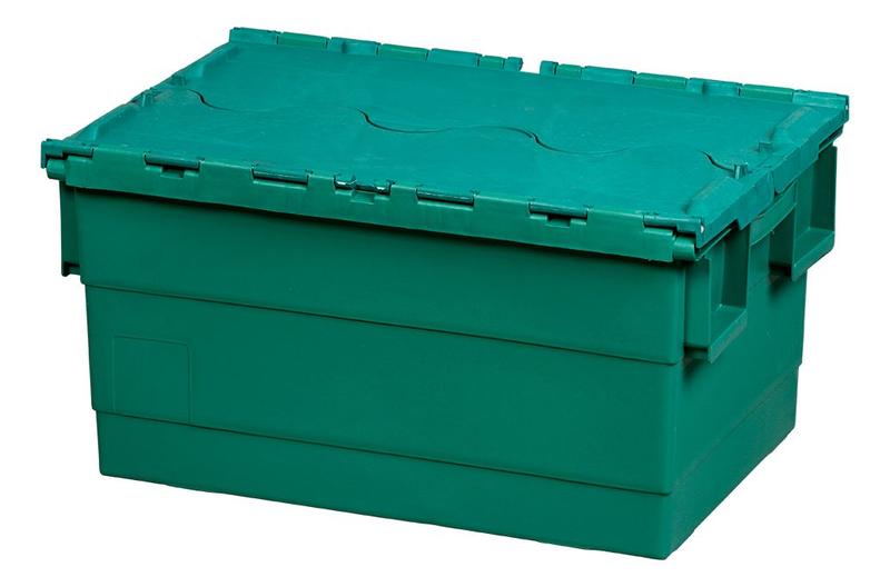 Imagem de Caixa Organizadora Container Forte Verde 47 Lt Trava Plasnew