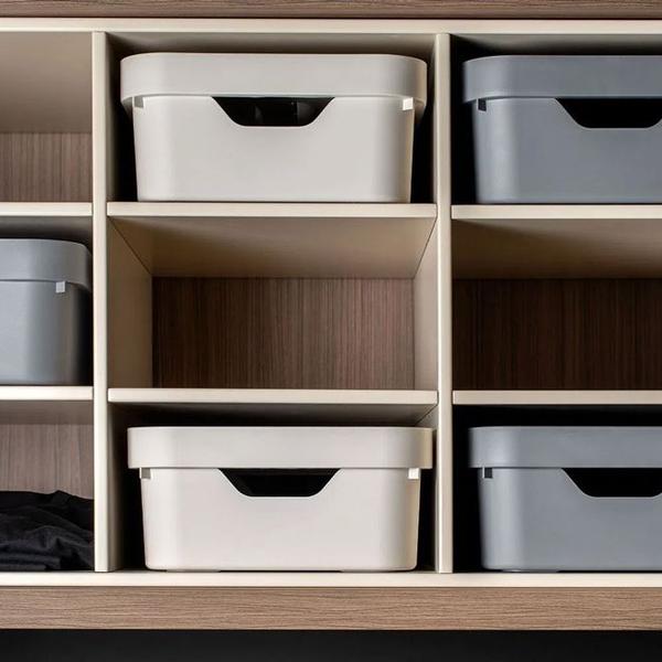 Caixa Organizadora Cube 10,5L com Branco Ou Imagem de Caixa Organizadora Cube 10,5L com Branco Ou