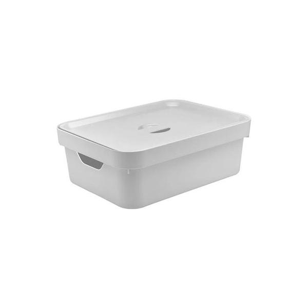 Caixa Organizadora Cube 10,5L com Branco Ou Imagem de Caixa Organizadora Cube 10,5L com Branco Ou