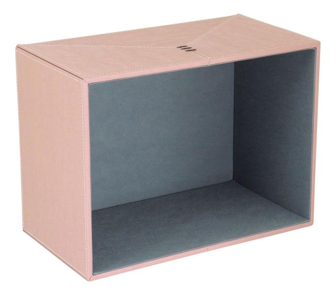 Imagem de CAIXA ORGANIZADORA DECOARTIVA HOME&CO JUPTER SINTÉTICO 23x41x31cm ROSE