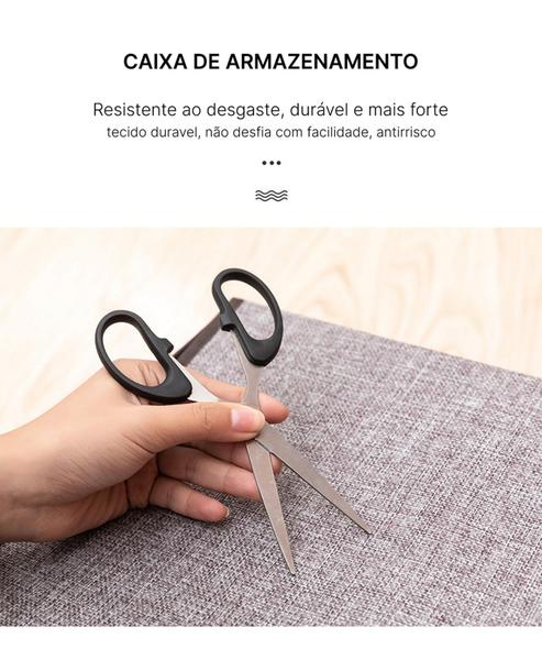 Caixa Organizadora Dobrável em Tecido Reforçado Com Divisória (F027) - Casa Total Decor Imagem de Caixa Organizadora Dobrável em Tecido Reforçado Com Divisória (F027)