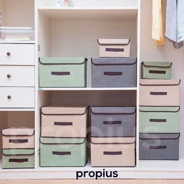 Imagem de Caixa Organizadora Flexível Multiuso Para Armário Guarda Roupa Brinquedos Infantil Container Escolar Decorativa Gaveta