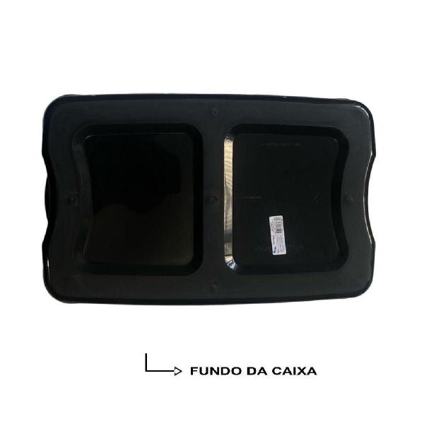 Caixa Organizadora Multiuso Decorativa Grande 50 L Preta - Rischioto Imagem de Caixa Organizadora Multiuso Decorativa Grande 50 L Preta