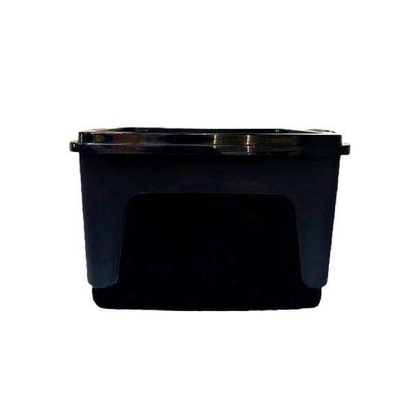Caixa Organizadora Multiuso Decorativa Grande 50 L Preta - Rischioto Imagem de Caixa Organizadora Multiuso Decorativa Grande 50 L Preta