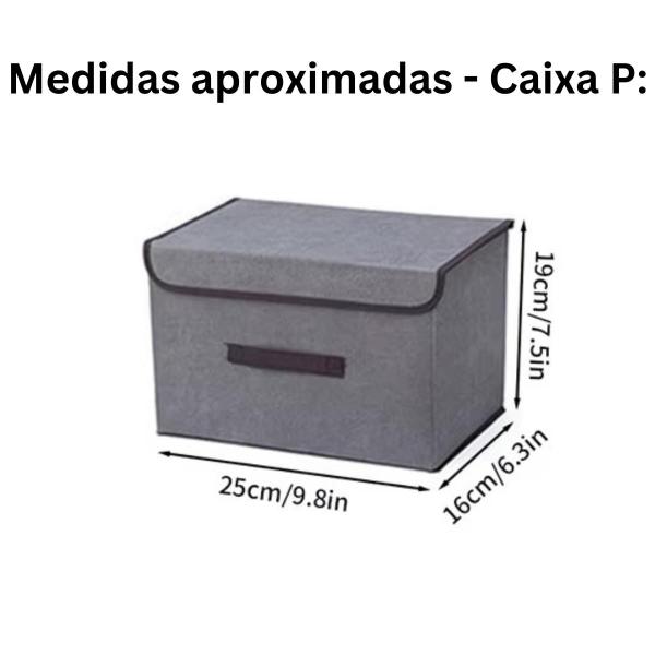 Imagem de CAIXA ORGANIZADORA MULTIUSO ORGANIZ  C/ TAMPA 27x19x16CM 6UN