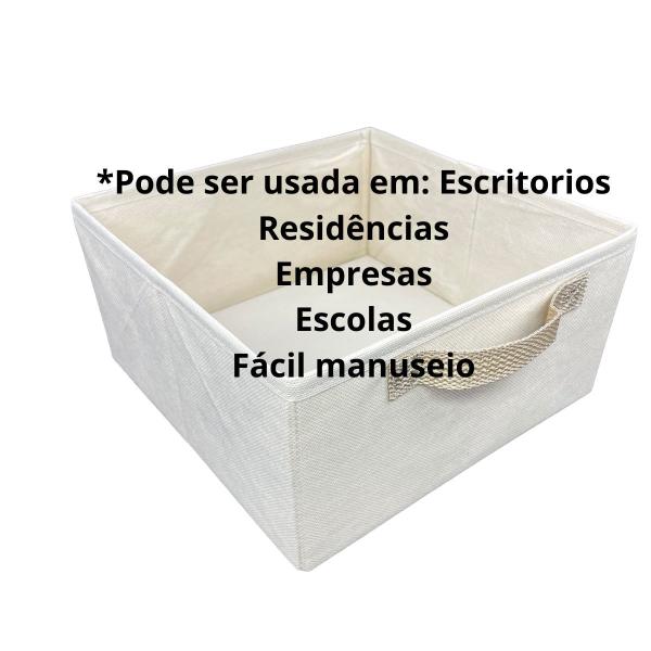 Imagem de Caixa Organizadora Para Guarda Roupas Armários Gavetas 28x15x28