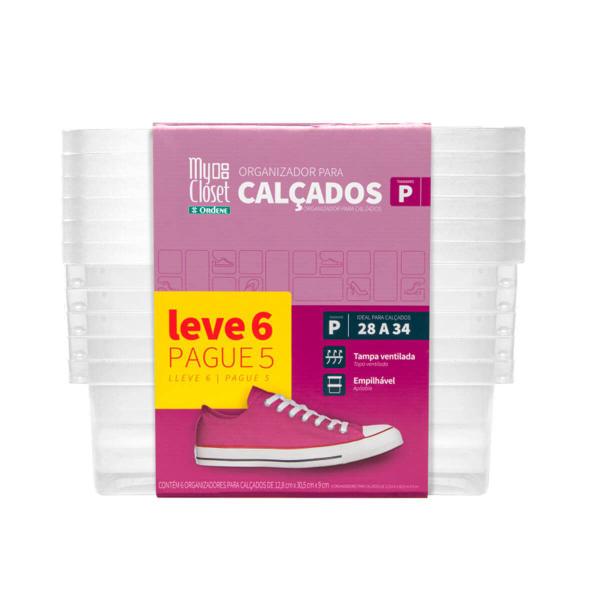 Imagem de Caixa Organizadora para Sapatos Pequena Leve 6 e Pague 5 Ordene