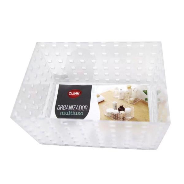 Caixa Organizadora Plastico 20,5x13,5x12cm - Clink Imagem de Caixa Organizadora Plastico 20,5x13,5x12cm