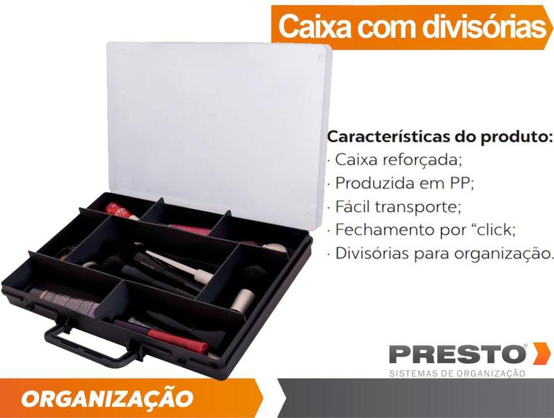 Imagem de Caixa Organizadora Plástico Transparente C/ Divisórias - Presto