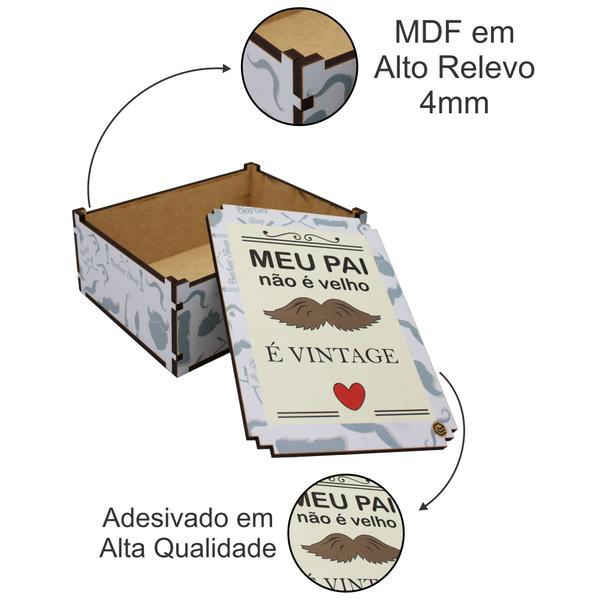 Imagem de Caixa organizadora presente Dia dos pais 23x17x9