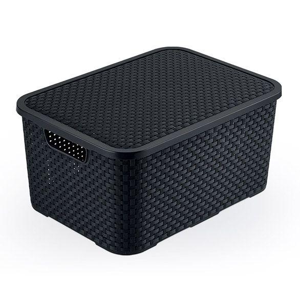 Imagem de Caixa Organizadora Rattan 18 L Multiuso Decorativa