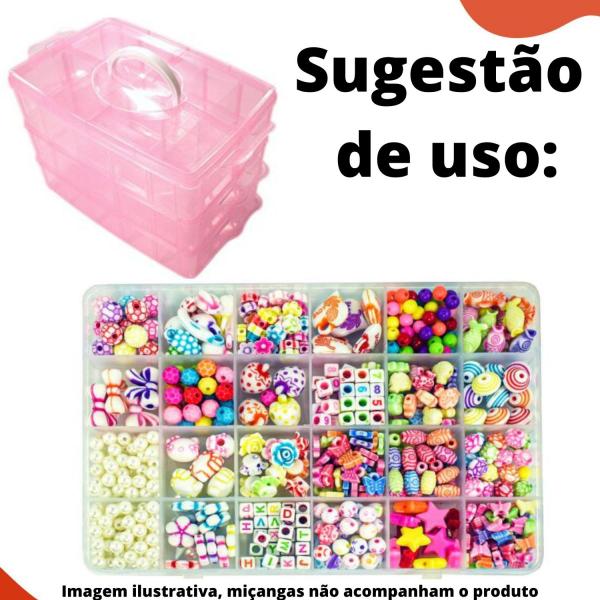 Imagem de Caixa Organizadora Retangular 26X16Cm Em Plastico Unidade