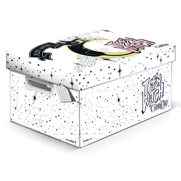 Imagem de Caixa Organizadora The Best Box Capricho Witch Cat Média - Polibras