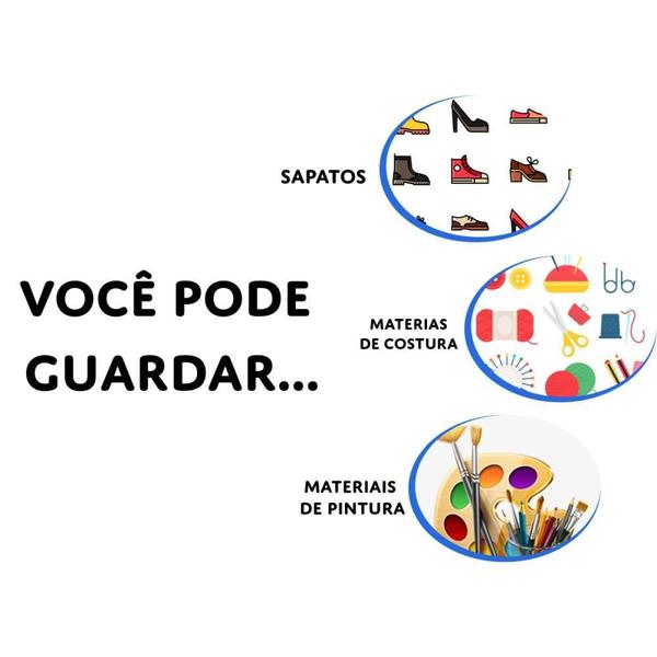 Caixa Organizadora TOP Line Sapato 28X17X20CM.VD - Dello Imagem de Caixa Organizadora TOP Line Sapato 28X17X20CM.VD