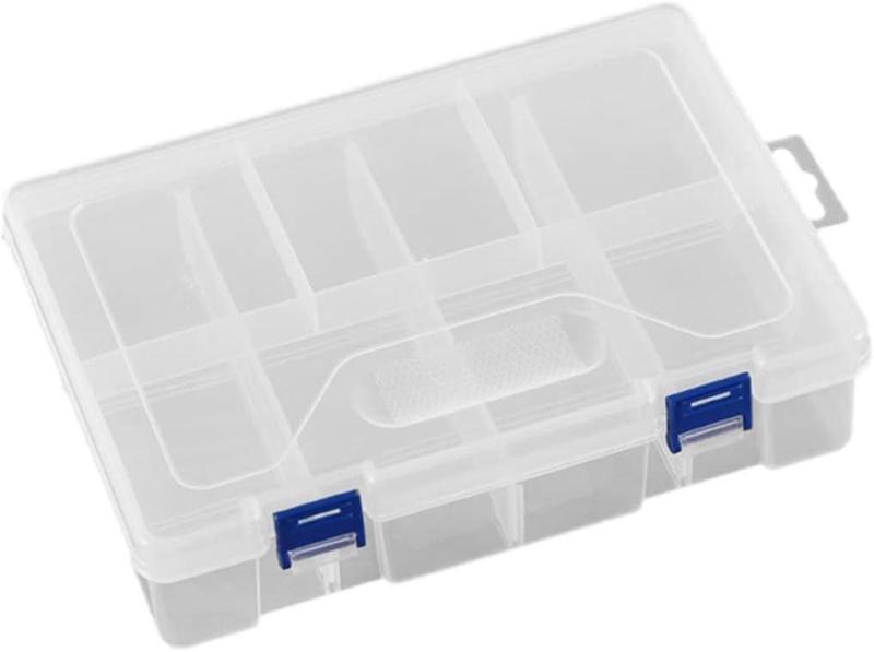 Caixa Organizadora Transparente 23x16x6cm - 8 Divisórias - Lns Imagem de Caixa Organizadora Transparente 23x16x6cm - 8 Divisórias