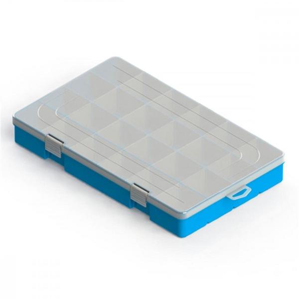 Caixa Organizadora Valeplast Cristal Grande Azul 22X37 65.014 Imagem de Caixa Organizadora Valeplast Cristal Grande Azul 22X37 65.014