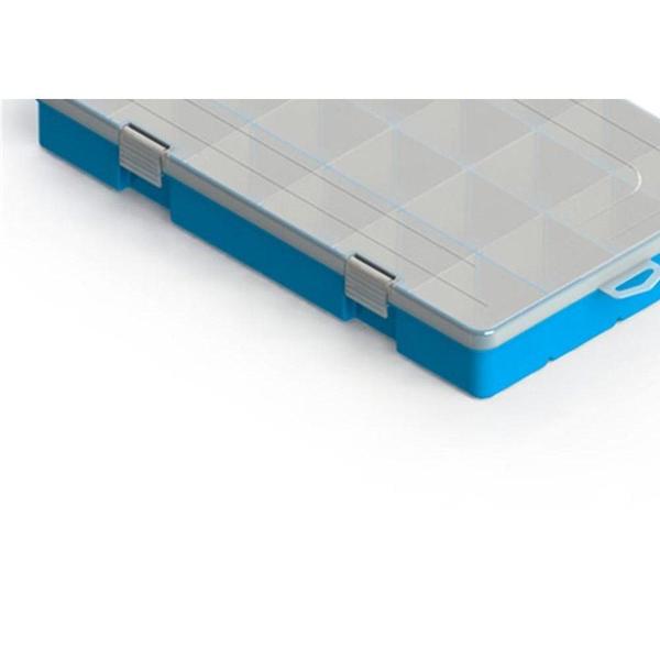Caixa Organizadora Valeplast Cristal Grande Azul 22X37 65.014 Imagem de Caixa Organizadora Valeplast Cristal Grande Azul 22X37 65.014