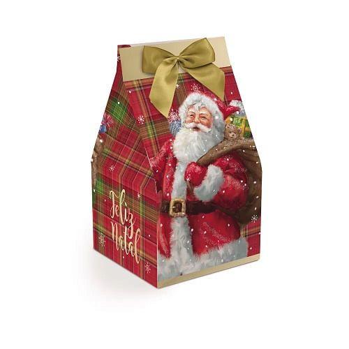 Imagem de Caixa P/panetone Papai Noel 22x14 13003123 10un Oportunidade