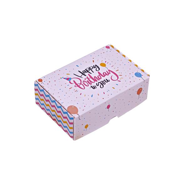 Imagem de Caixa Papel Divertida Practice Happy Birthday Para 6 Doce Brigadeiro 12X8X4 c/10