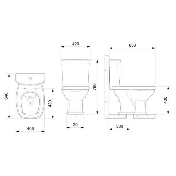 Imagem de Caixa para Acoplar 3/6 Litros Fit Plus