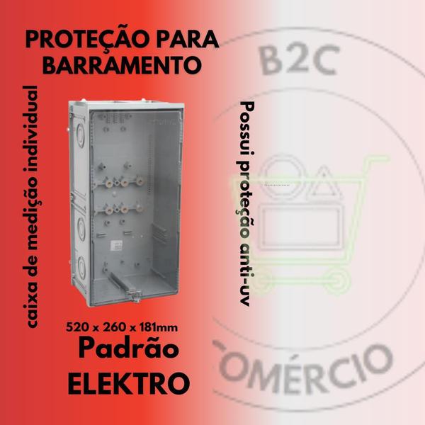 Imagem de Caixa Para Agrupar Barramento Elektro - Luz/energia - Vazia