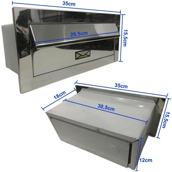 Imagem de Caixa para Correios Inox TG Inox