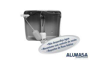 Caixa para Descarga Branca Alumasa Imagem de Caixa para Descarga Branca Alumasa